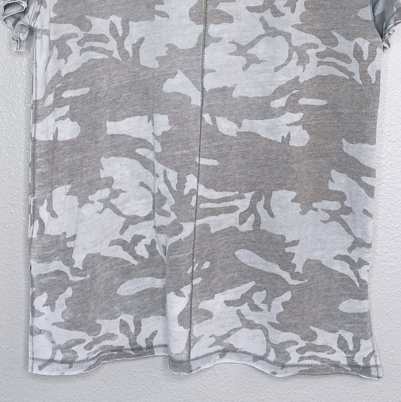 We The Free Camo Print Sz S Cotton Blend Oversized Boho Top - Picture 9 of 12
